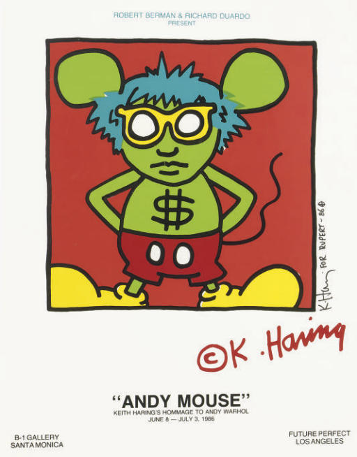 Posters for Andy Mouse; and Nudes 
