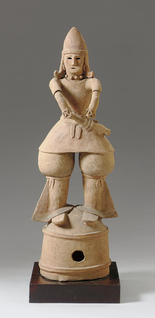 A Large Haniwa Male Figure , LATE KOFUN PERIOD (6TH-7TH CENTURY
