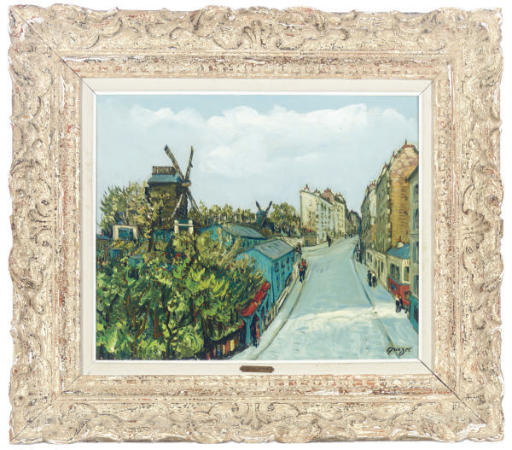 Alphonse Quizet (French, 1885-1955) , Rue Lepic à Montmartre