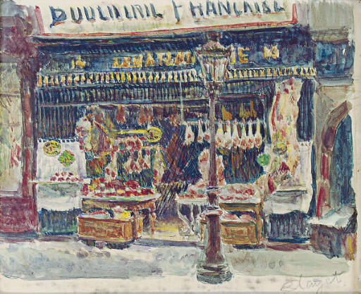 Alphonse Quizet (French, 1885-1955) , Rue Lepic à Montmartre