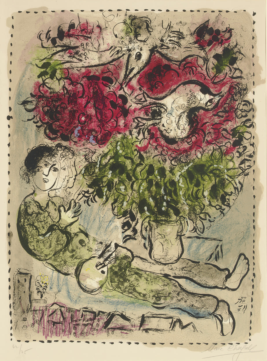 MARC CHAGALL , Le bouquet de peintre (M. 483) Christie's