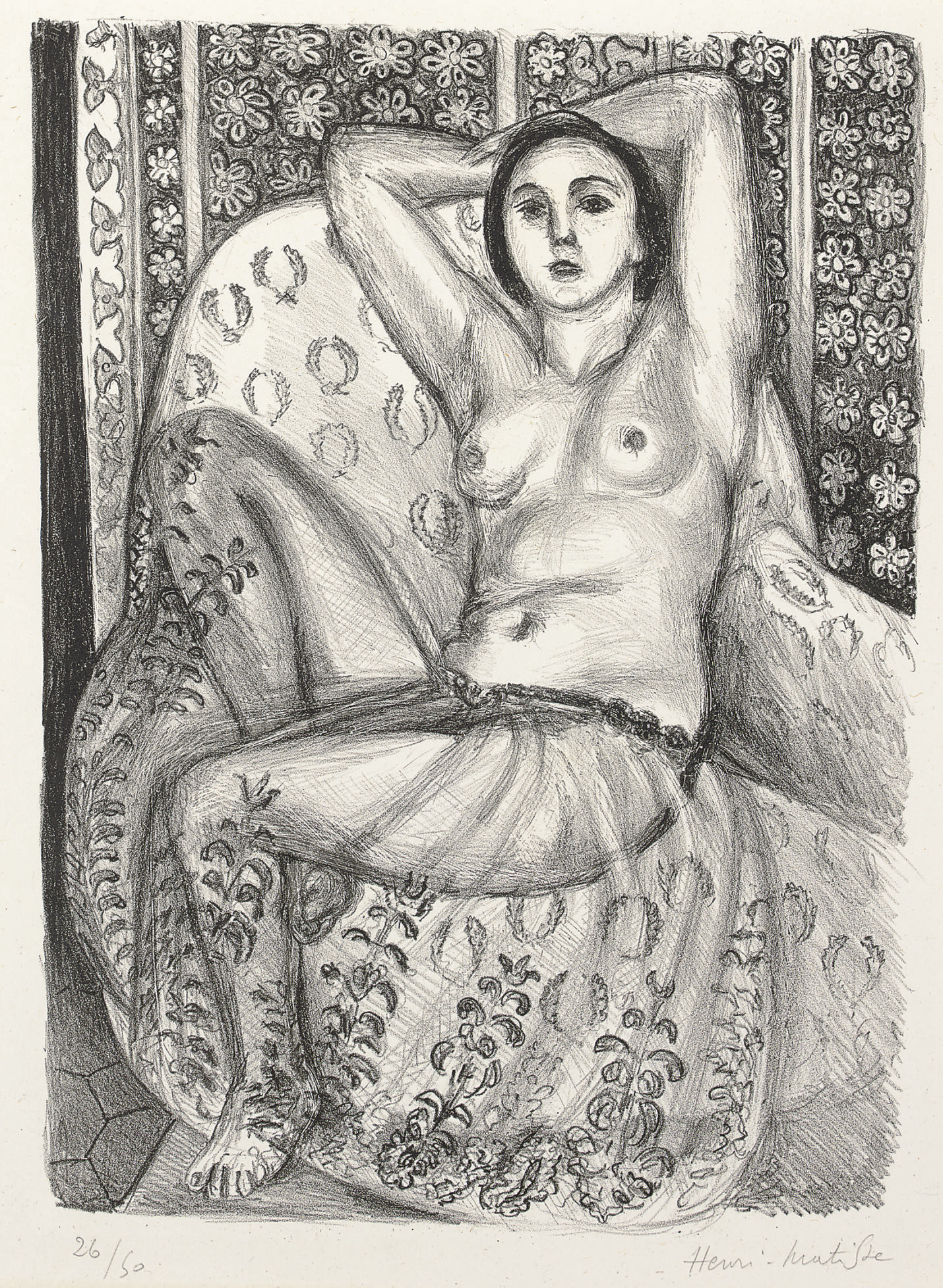 Odalisque assise à la jupe de tulle (D. 443) 
