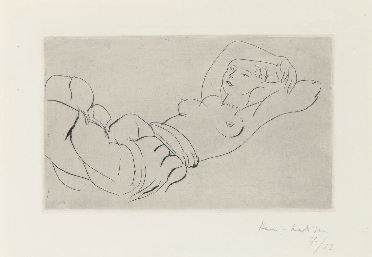 Odalisque couchée (D. 109) 
