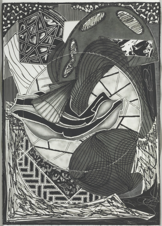 The Cabin, Ahab and Starbuck, from Moby Dick Engravings 
