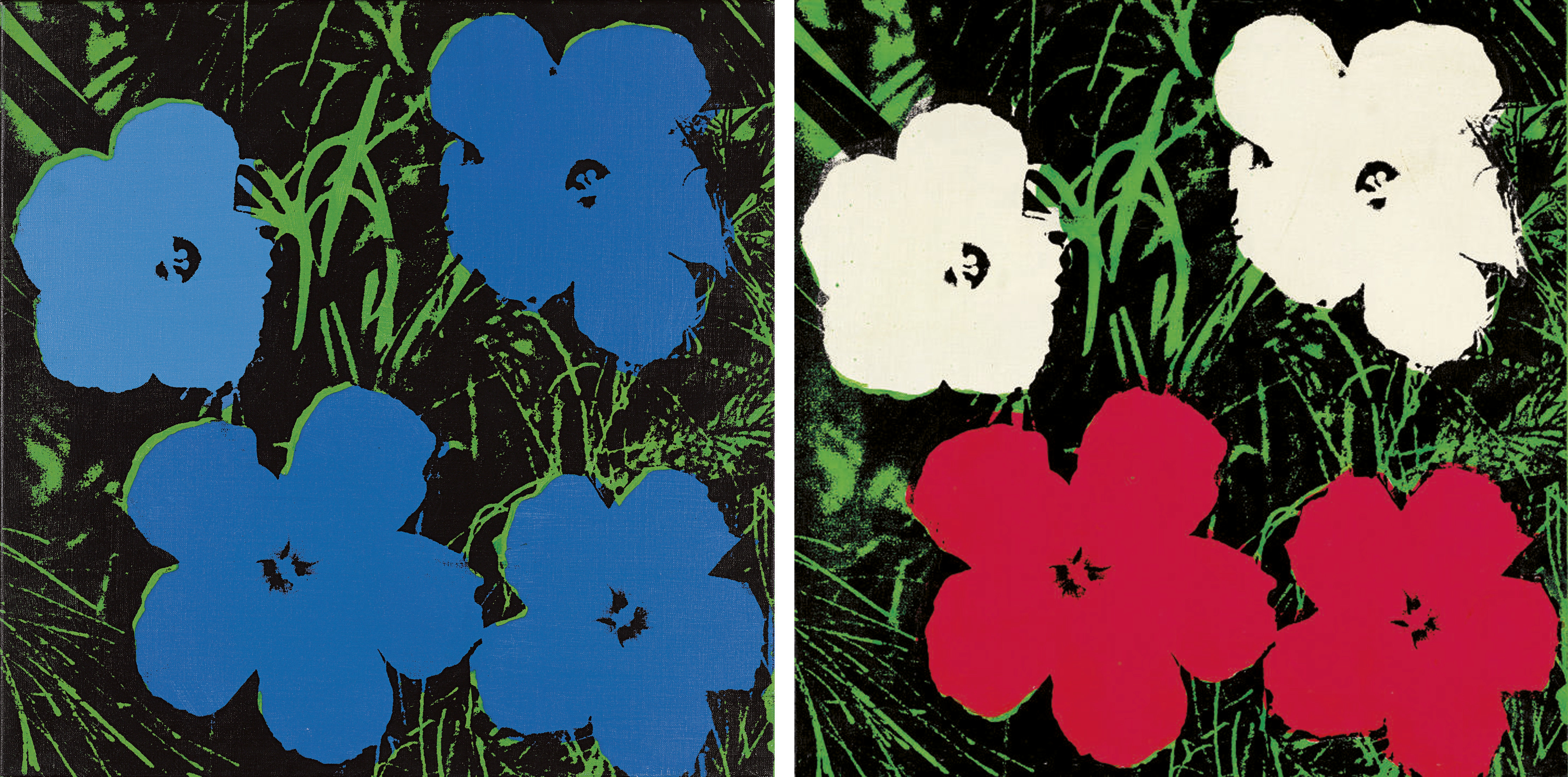 bearbrick andy warhol flowers 1000
