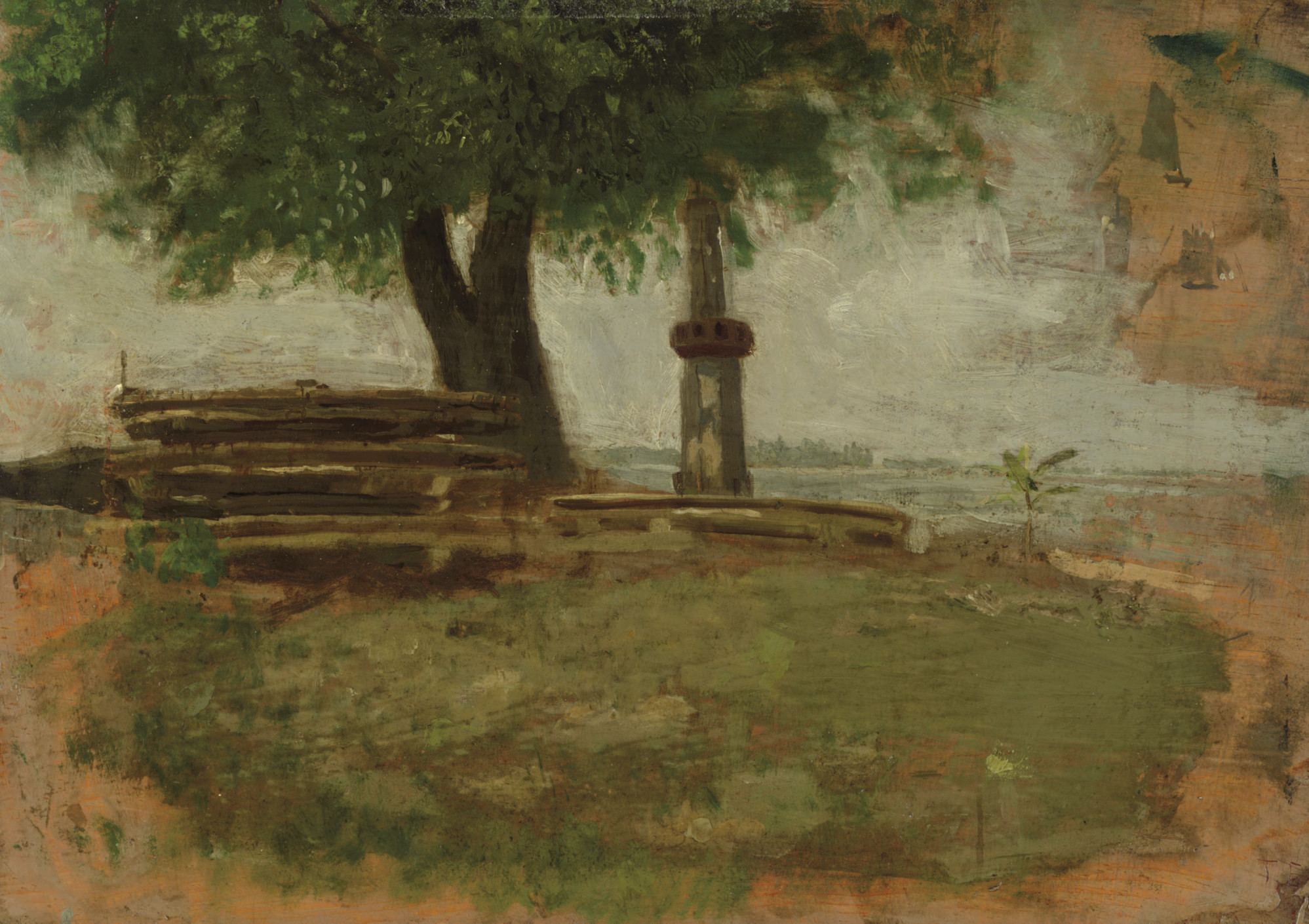 The Tree (Study for "Mending the Net") 
