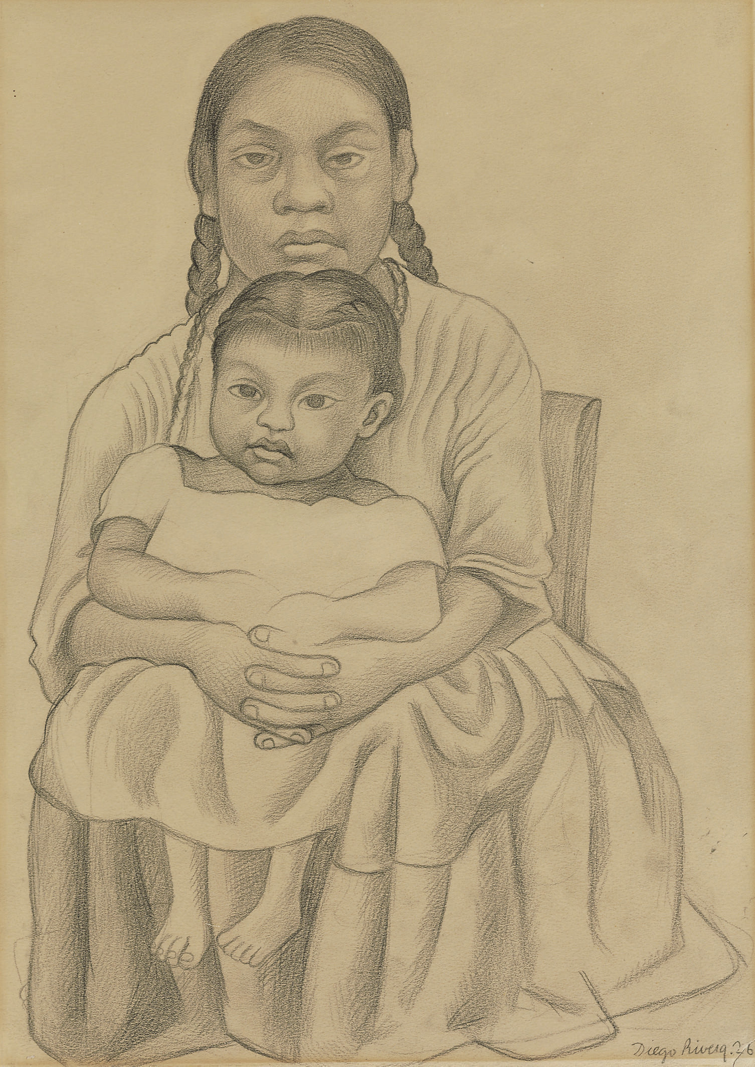 Mujer y niña 
