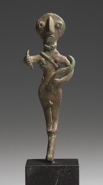 A CANAANITE BRONZE WARRIOR GOD , CIRCA EARLY 2ND MILLENNIUM B.C