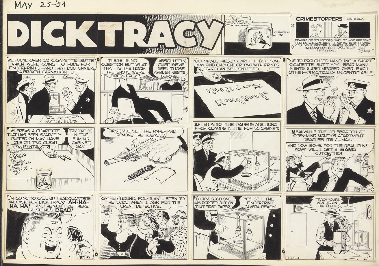 Dick Tracy Chester Gould Christie's