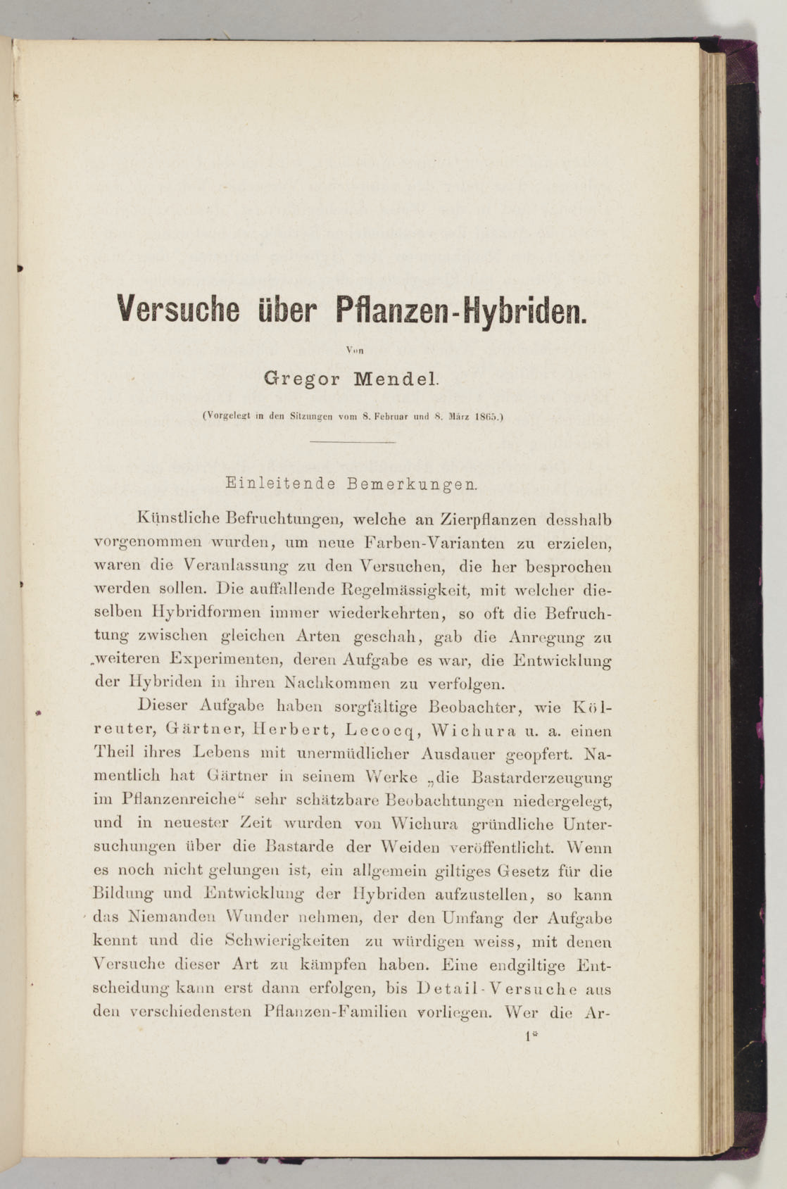 Gregor mendel's life image