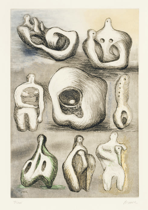 Eight Sculpture Ideas (C. 587) 
