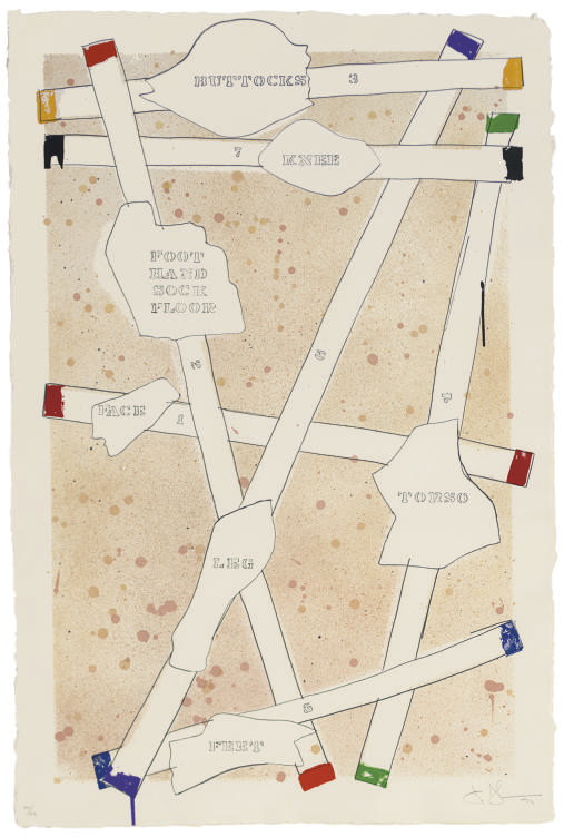 Sketch from Untitled I, from Casts from Untitled (ULAE 130) 
