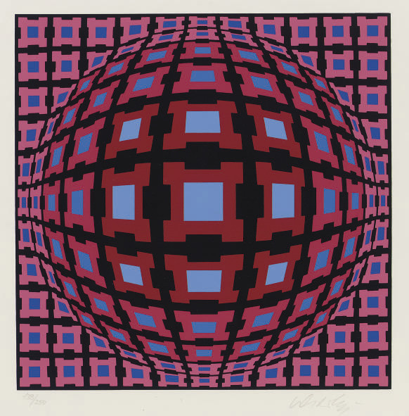 VICTOR VASARELY , Vasarely Planetary Folklore Participations No. 1