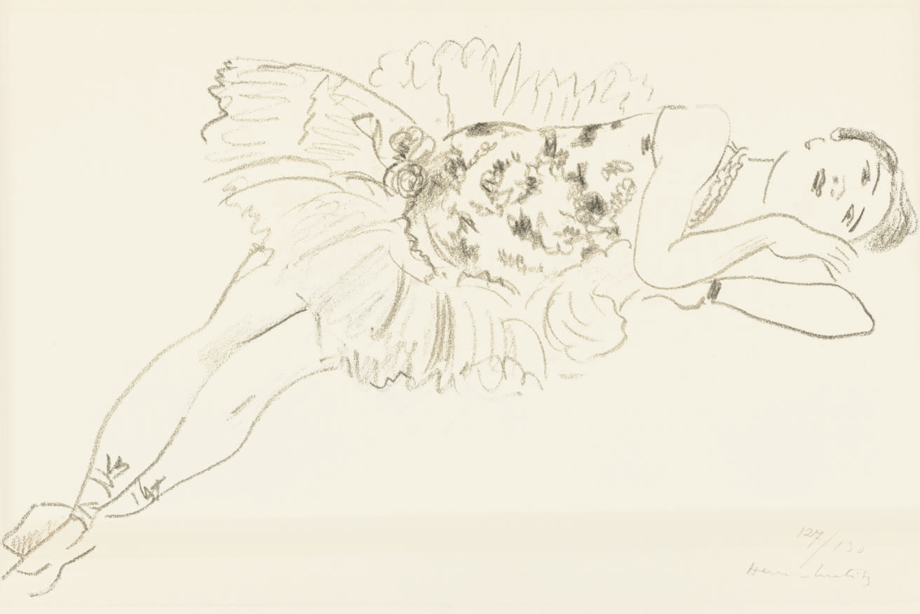 Danseuse etendue, from Dix danseuses (D. 488) 
