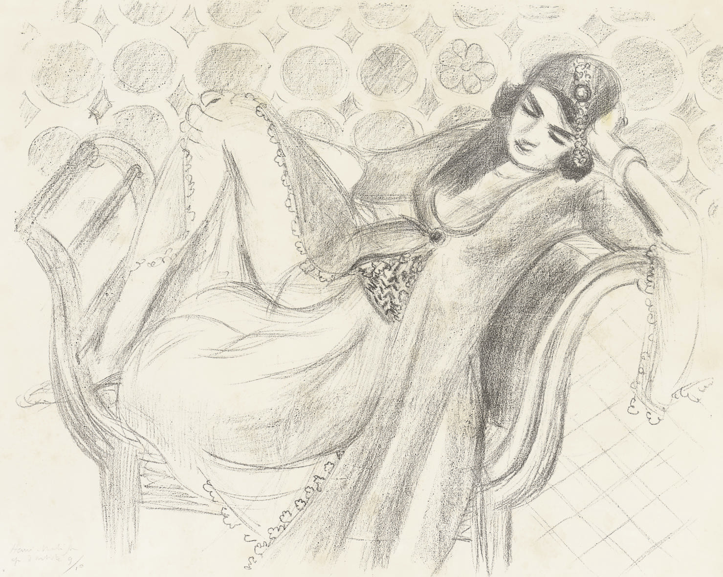 Repos sur la banquette (D. 520) 
