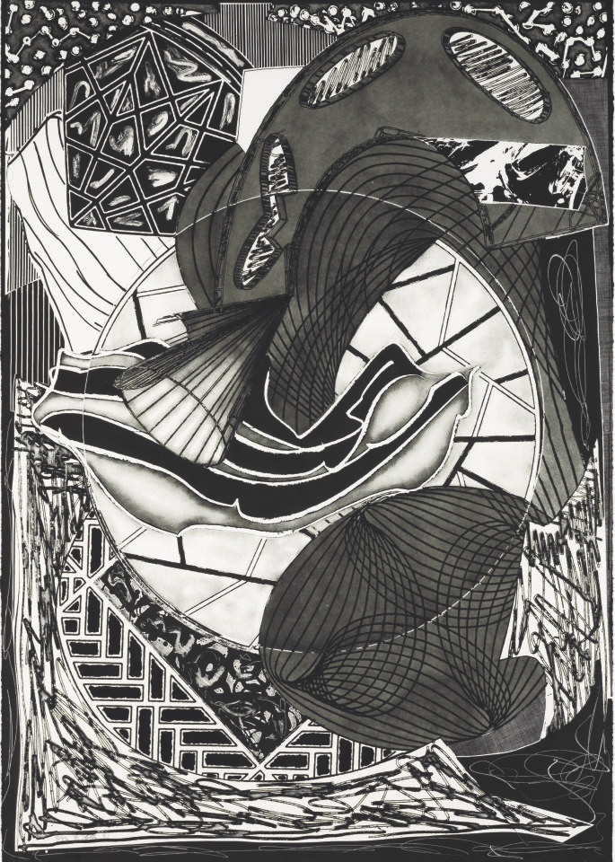 The Cabin, Ahab and Starbuck, from Moby Dick Engravings 
