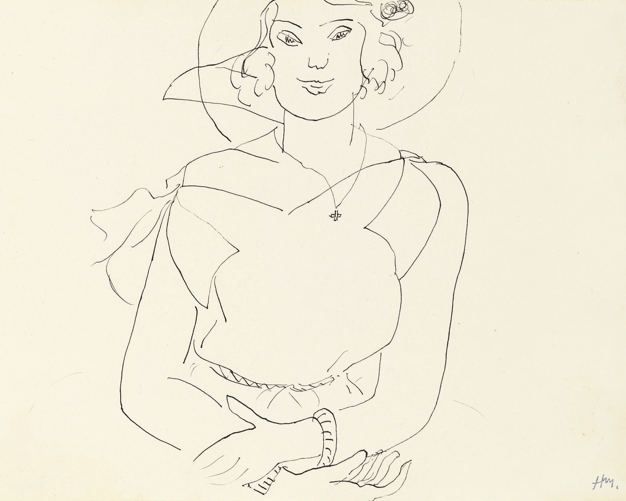 Femme au chapeau 
