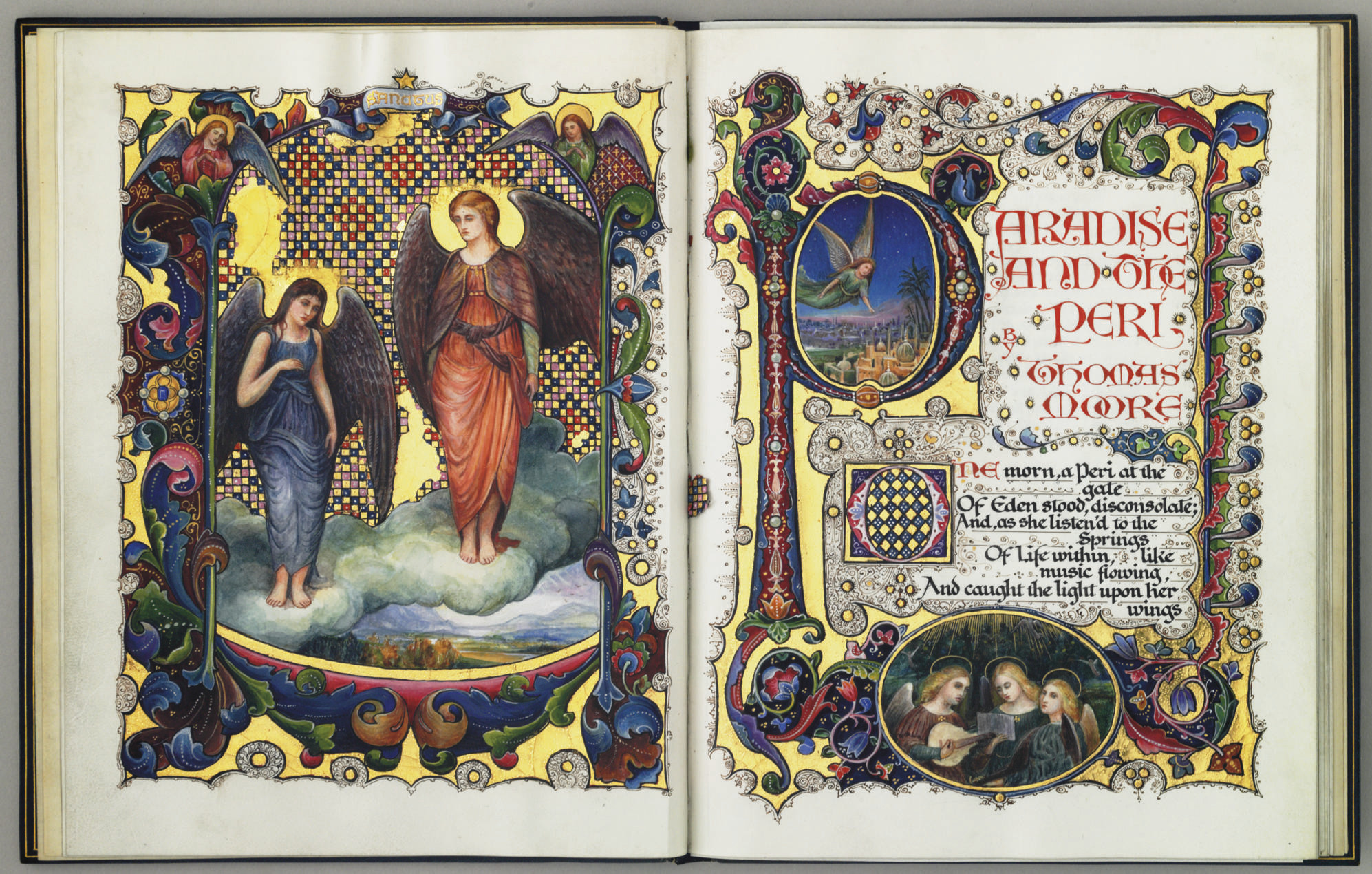 SANGORSKI, Alberto, calligrapher and illuminator (1862-1932). -- MOORE