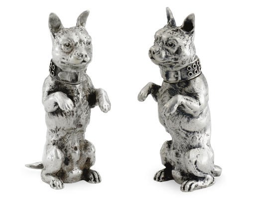 antique silver animal figures