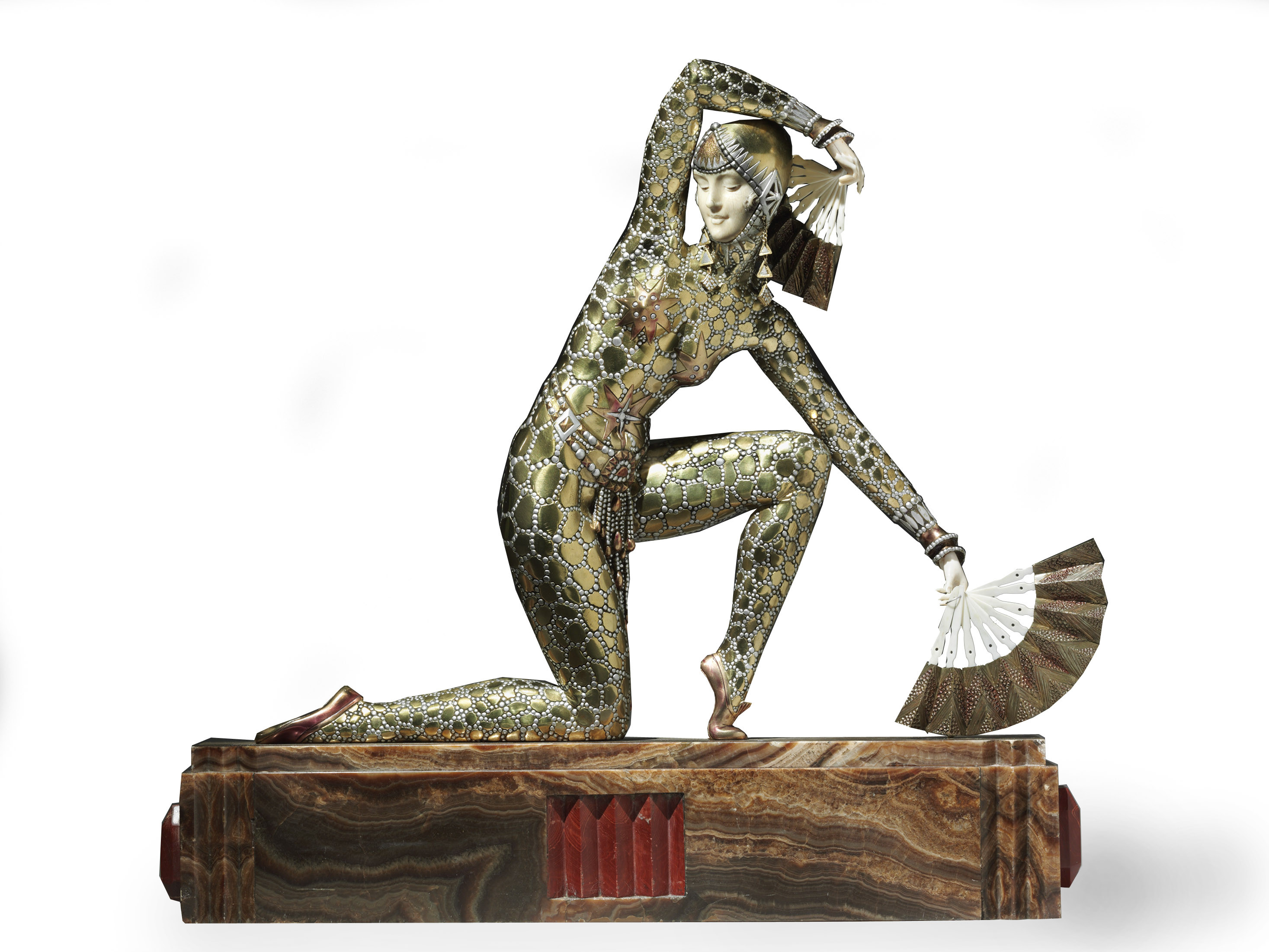 DEMETRE H. CHIPARUS (1886-1947) , 'FRIENDS FOREVER' A PATINATED