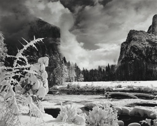 Ansel Adams 1902 1984 Gates Of The Valley Winter Yosemite C