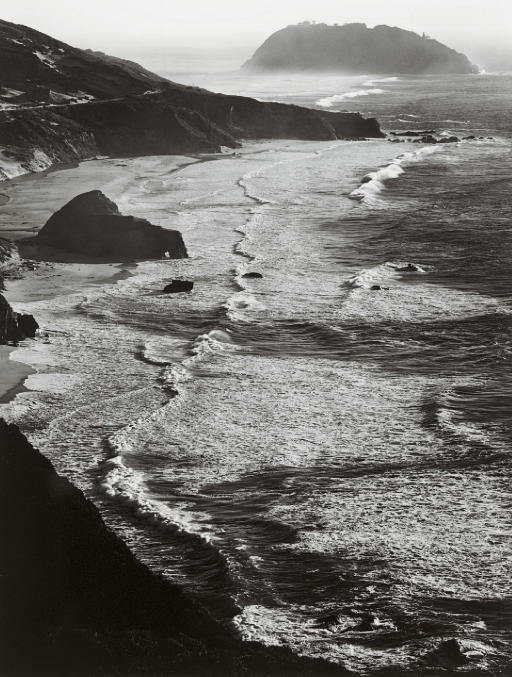 ANSEL ADAMS (1902-1984) , Point Sur, Storm, Monterey County, 1950