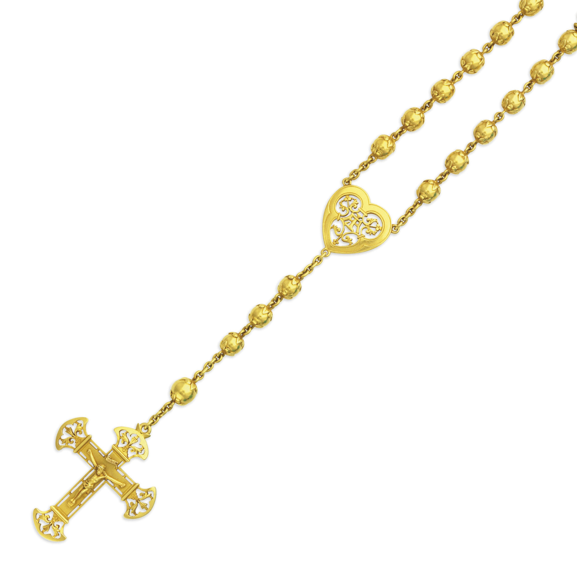 A GOLD ROSARY Christie's