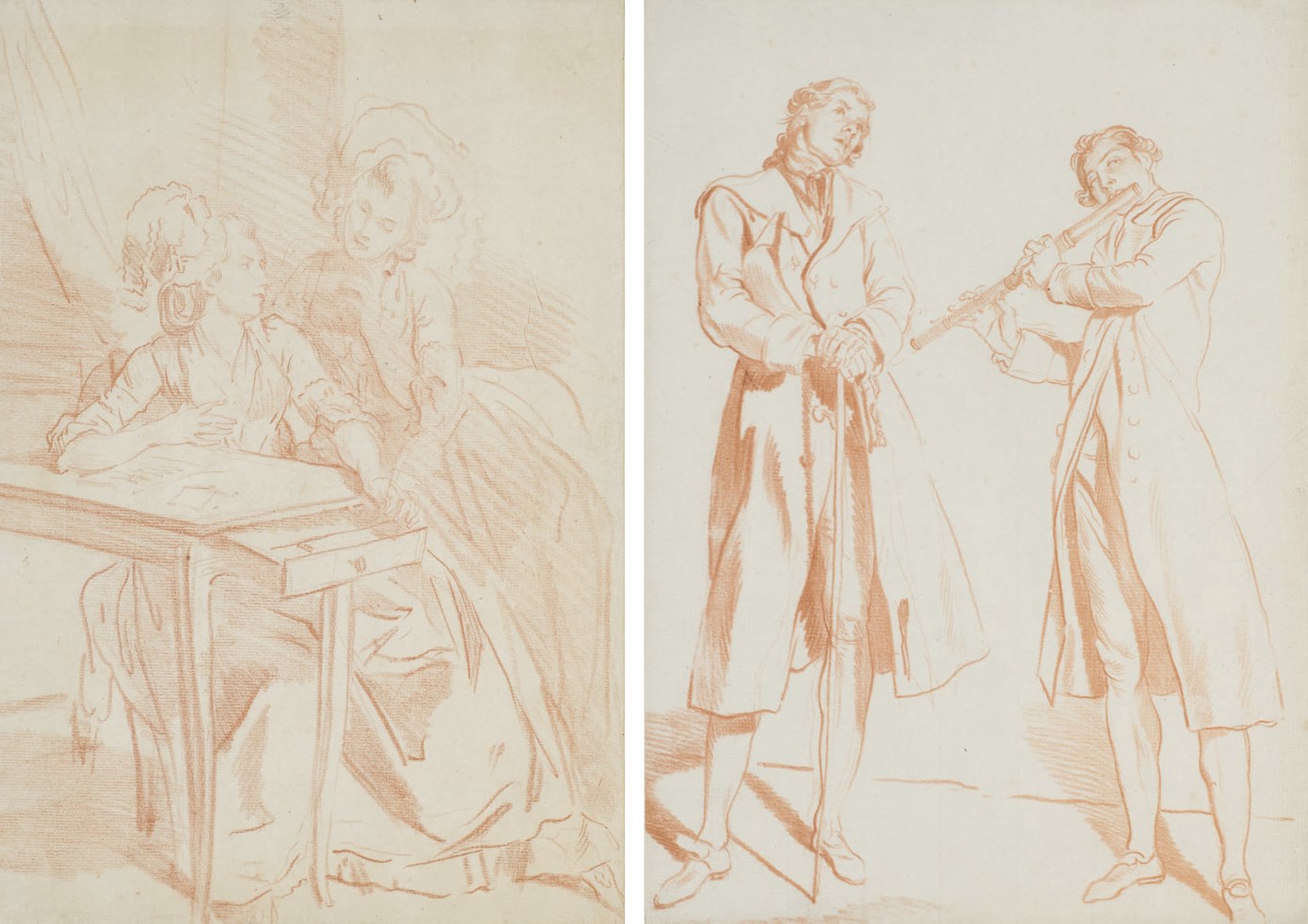 LOUIS-ROLLAND TRINQUESSE (PARIS 1746-1800) , Jeune femme au chapeau ...