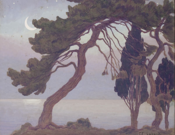 Paysage au clair de lune 
