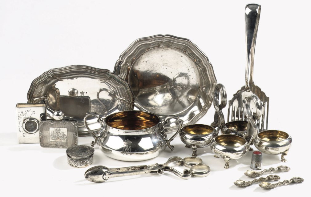An assorted group of silver objects Christie's