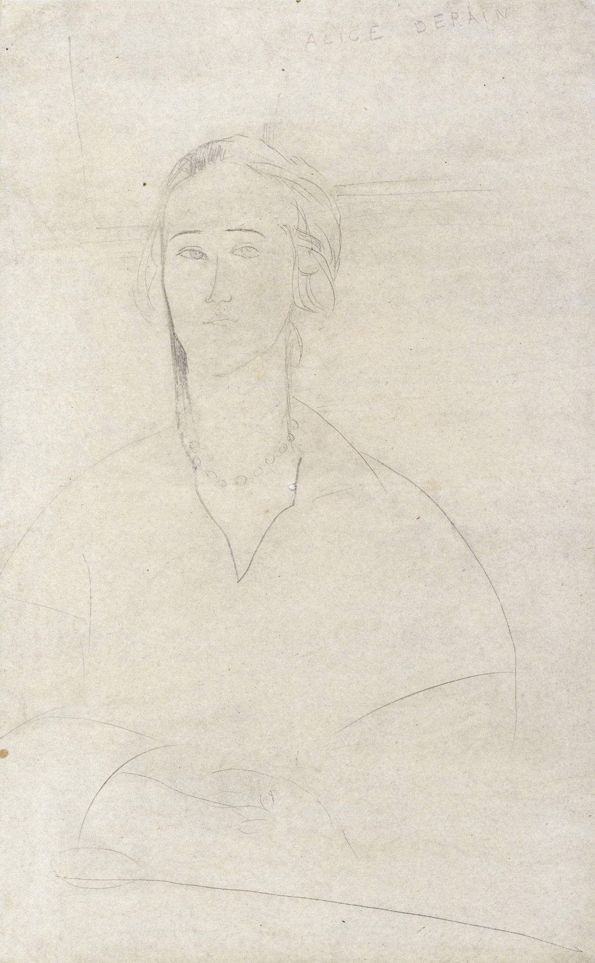 Christian Rohlfs (1849-1938) , Weibliches Porträt (vermutlich Helene ...