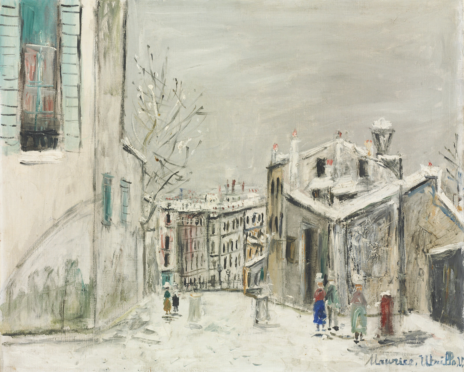 Maurice Utrillo (1883-1955) , La maison de Mimi Pinson sous la