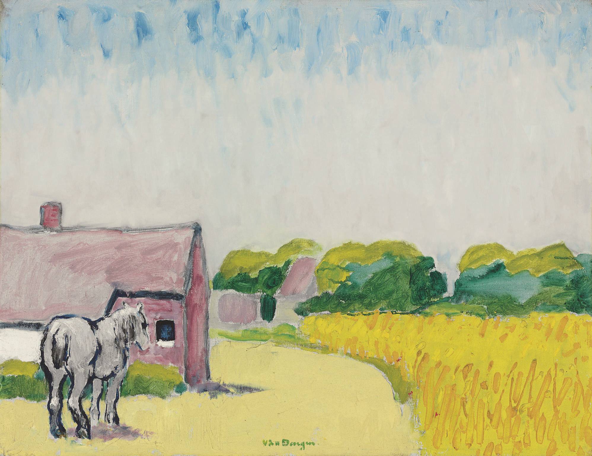 Maurice Utrillo (1883-1955) , La maison de Mimi Pinson sous la