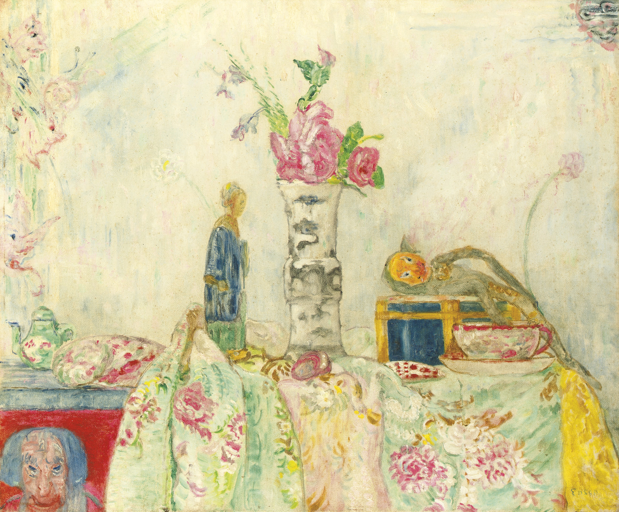 James Ensor (1860-1949) , Nature morte aux chinoiseries