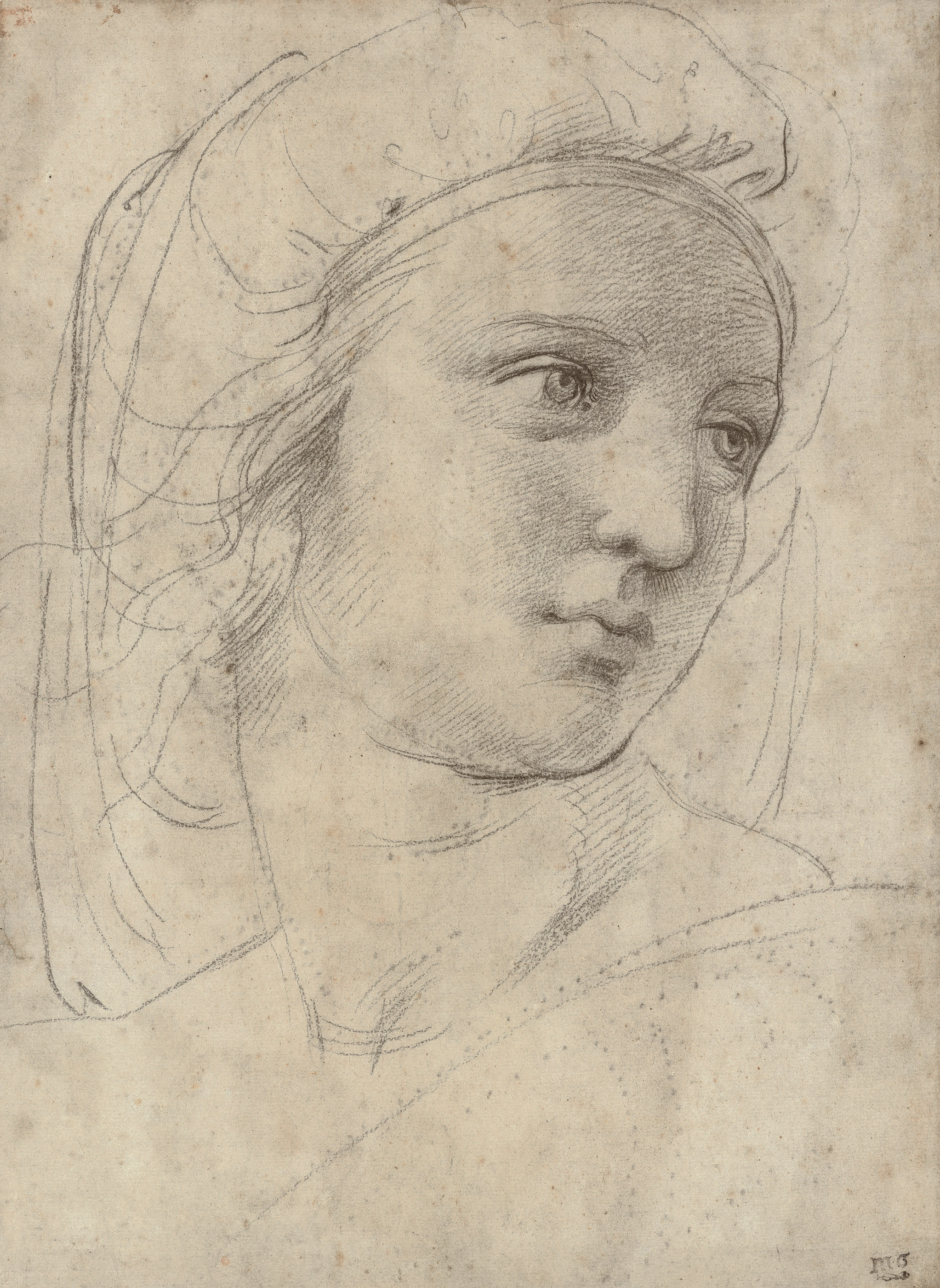 Raffaello Sanzio, called Raphael, Head of a muse, sold for £29,161,250 on 8 December 2009 at Christie's in London