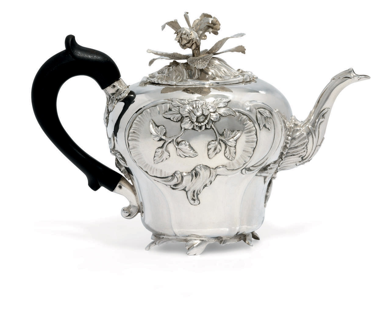 A DUTCH SILVER TEAPOT , MARK OF JOHAN DIEDERIK JANSEN, AMSTERDAM, 1771