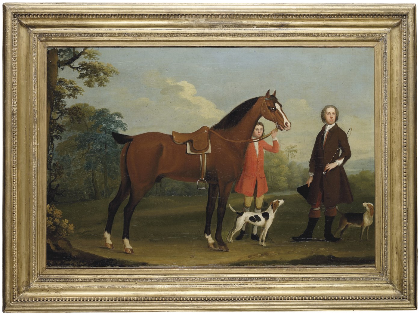 Circle of Richard Roper (fl. 1749-1765) , Portrait of a gentleman ...
