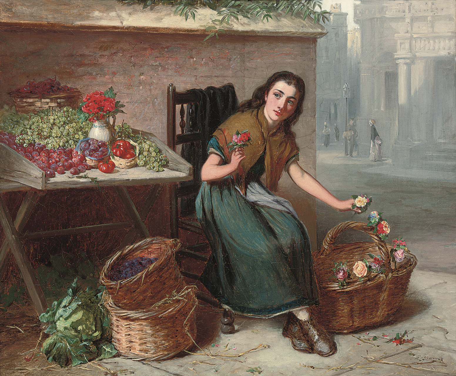 Edward Charles Barnes (18301882) , The flower seller Christie's