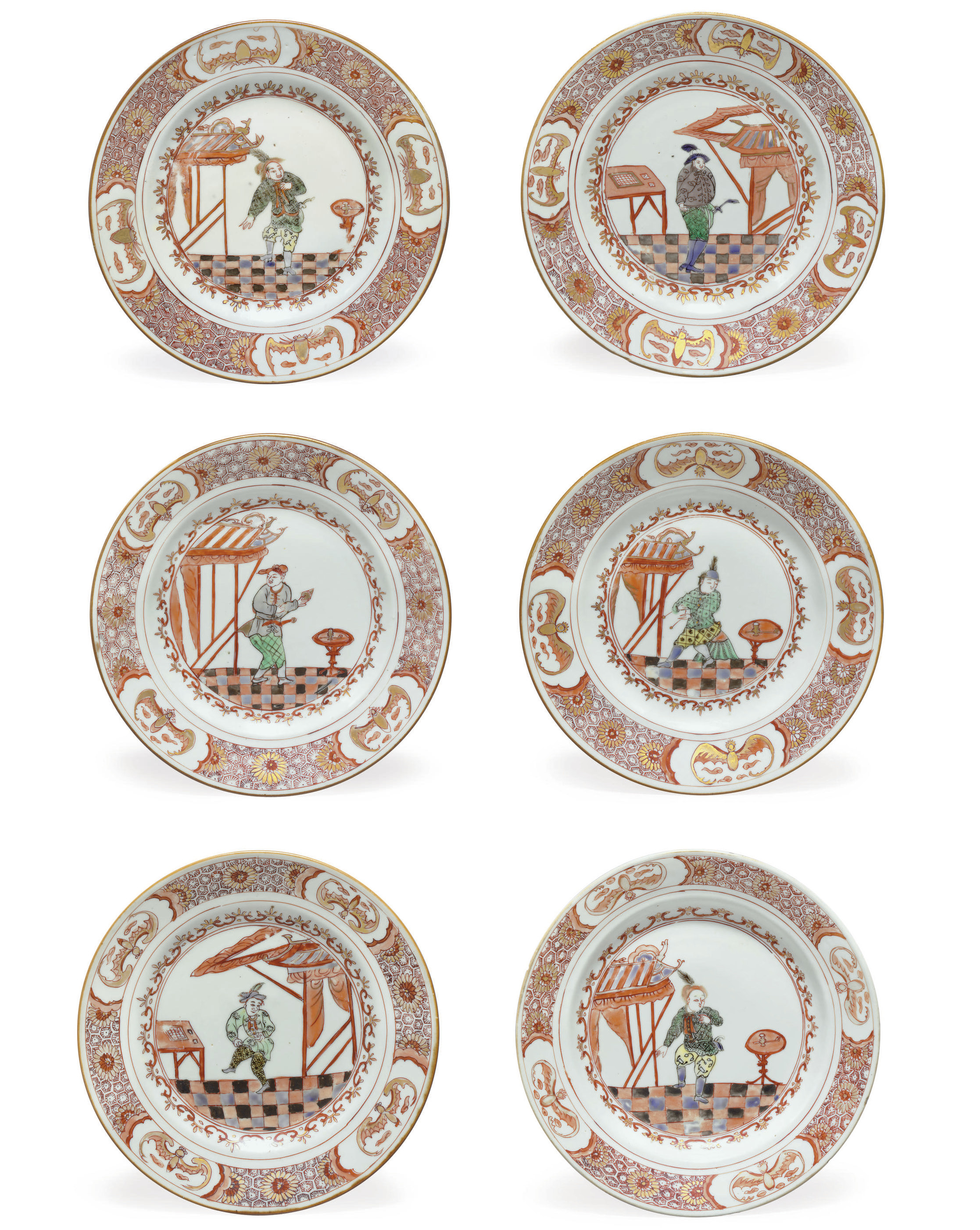 A VERY RARE SET OF "SOUTH SEA BUBBLE" PLATES , CIRCA 1725 Christie's