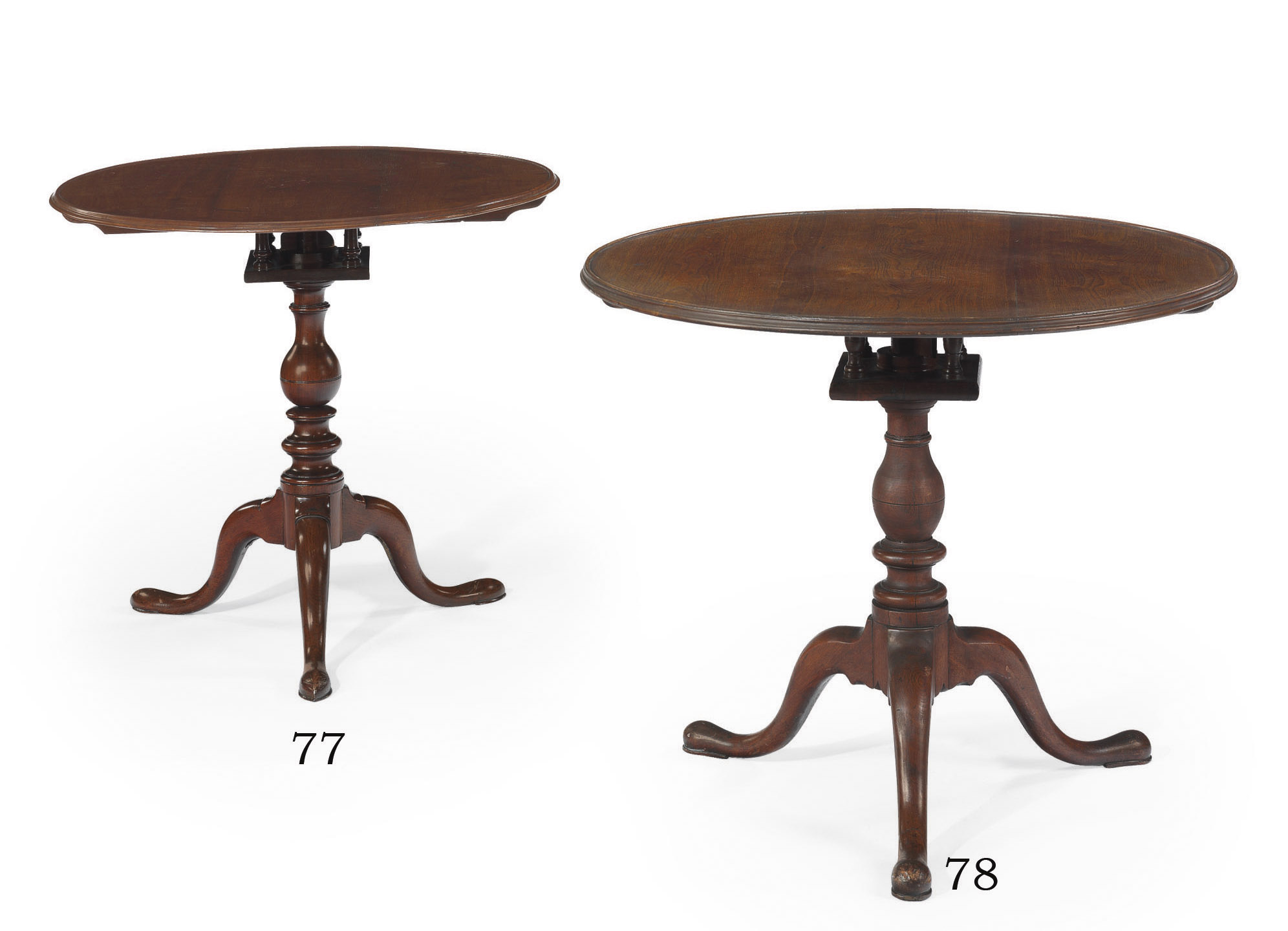 A QUEEN ANNE WALNUT TILTTOP TEA TABLE , PENNSYLVANIA, CIRCA 1760