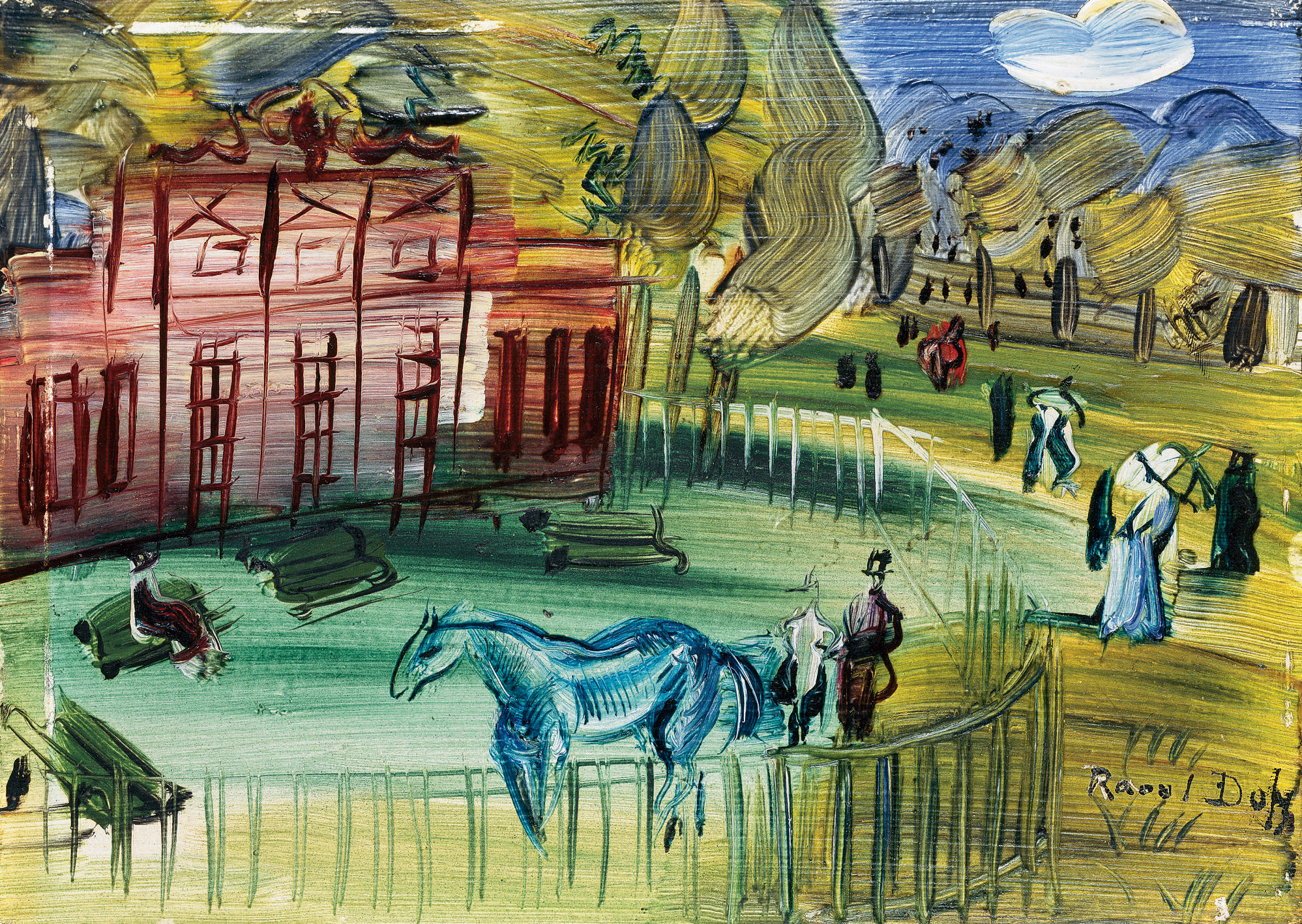 Raoul Dufy、PADDOCK A CHANTILLY、海外版超希少レゾネ Raoul Dufy、PADDOCK A CHANTILLY、海外版超希少レゾネ