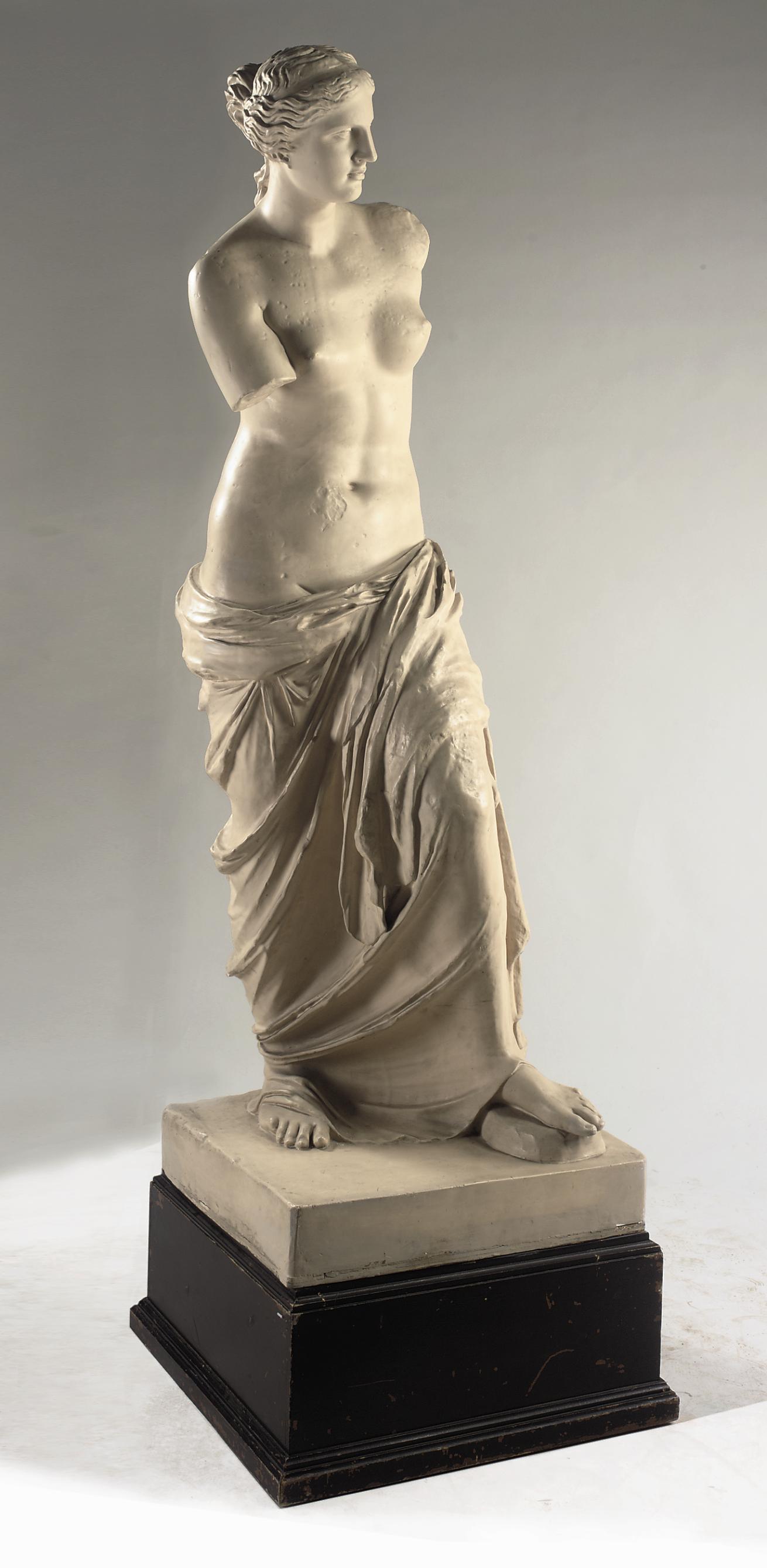 A Cream Painted Plaster Cast Figure Of The Venus De Milo After