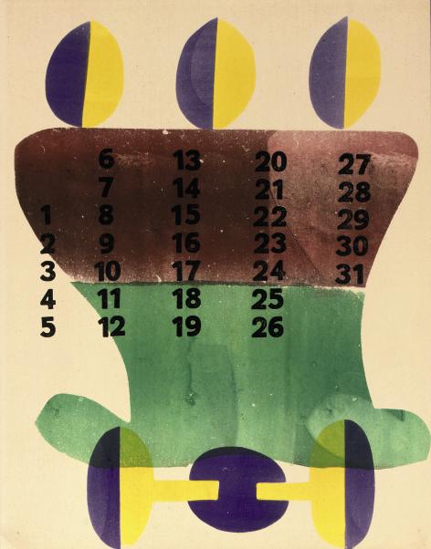 Hendrik Nicolaas Werkman (1882 1945) Kalender 1944 Calendar 1944