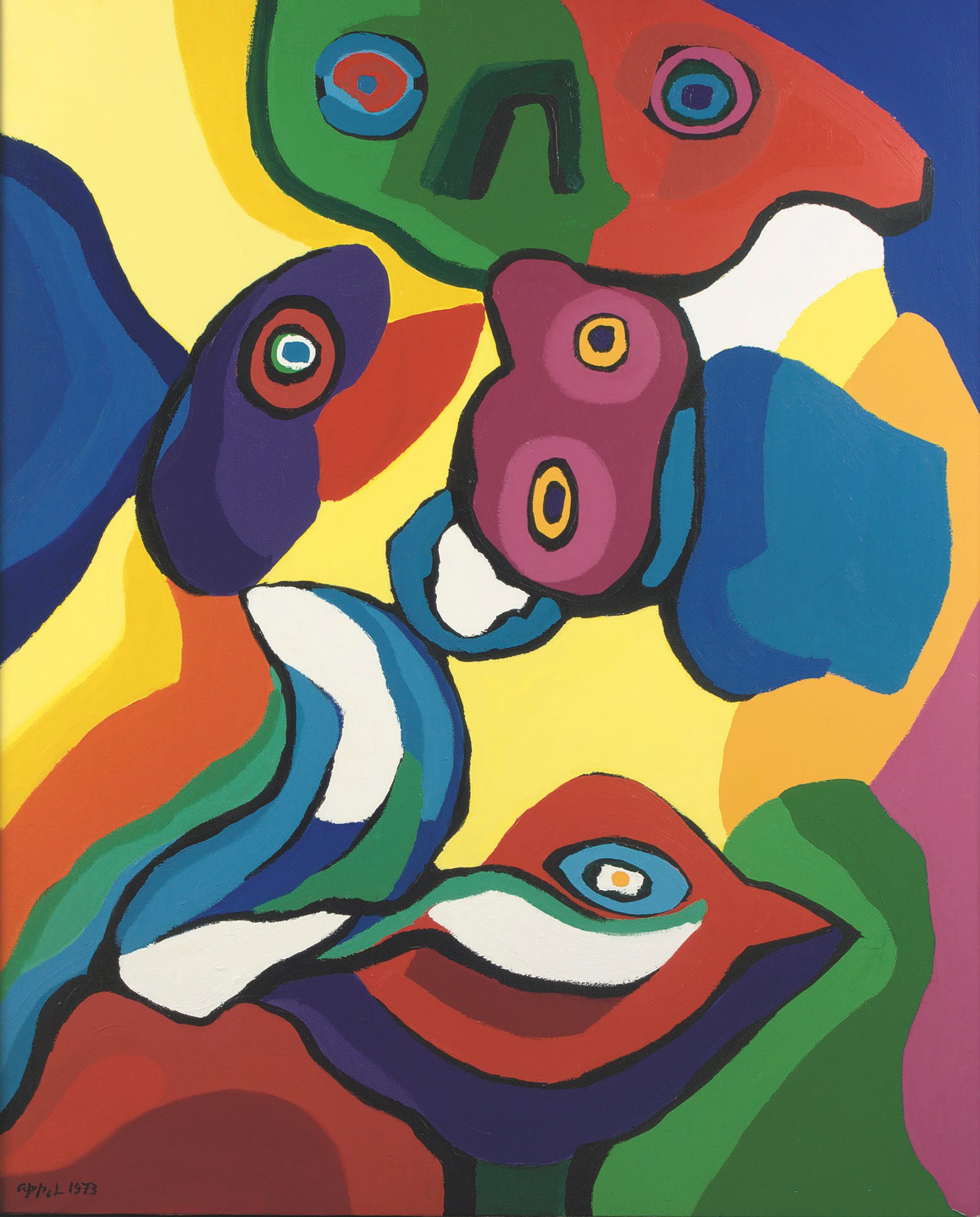 karel appel two figures