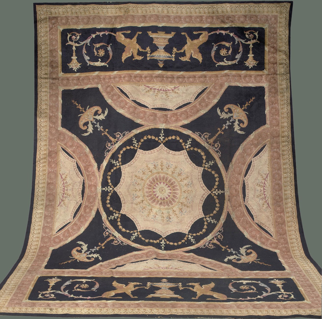 AN ENGLISH CARPET OF AUBUSSON DESIGN , FIRST HALF 20TH CENTURY Christie's