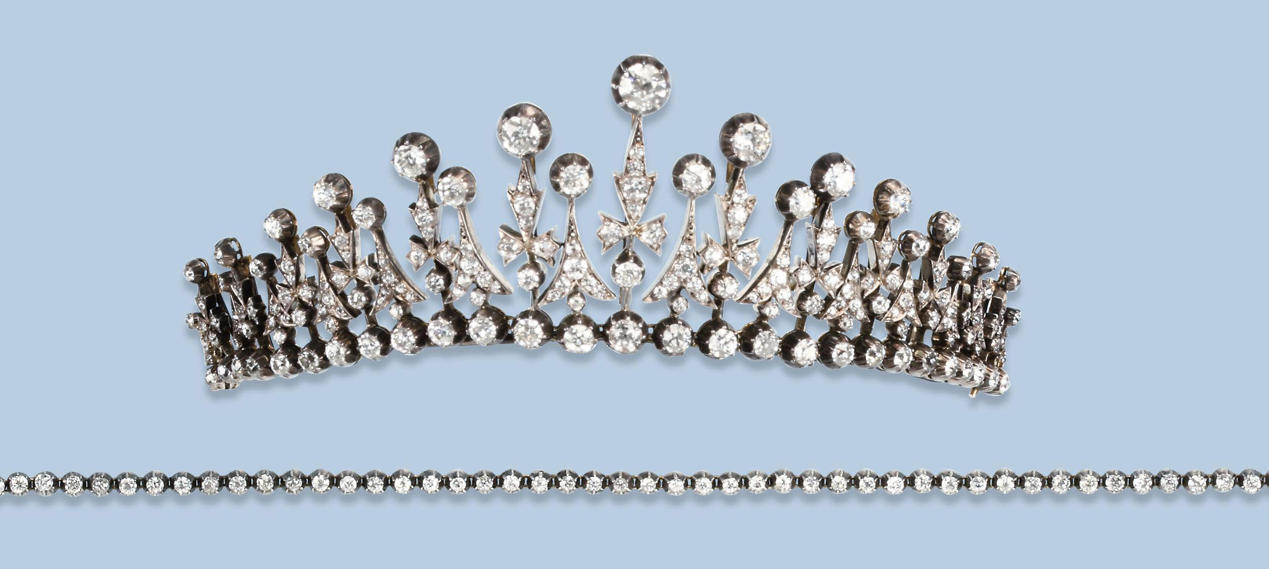 AN ANTIQUE DIAMOND TIARA/NECKLACE Christie's