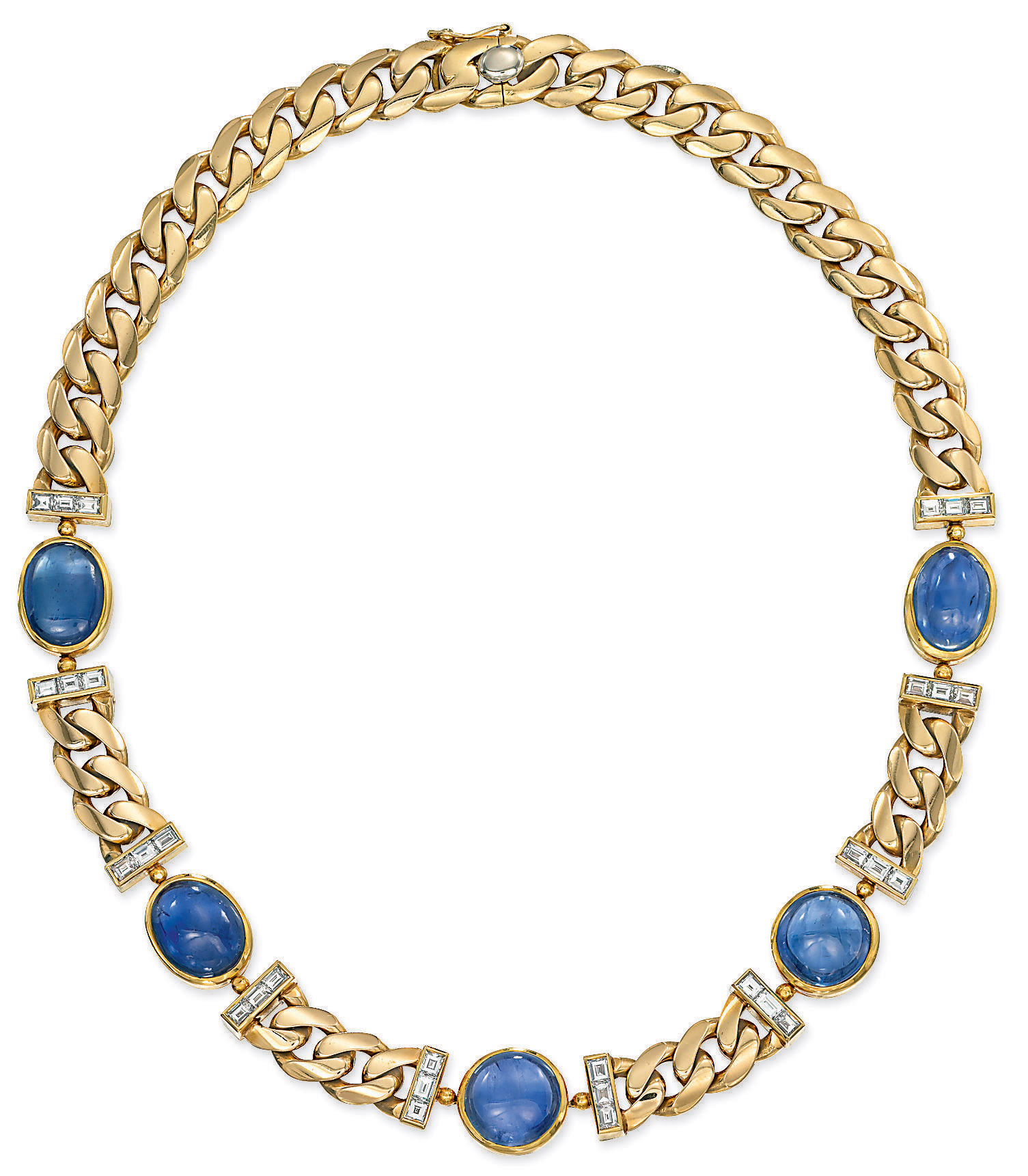 A SAPPHIRE AND DIAMOND NECKLACE, BY BULGARI | Christie's
