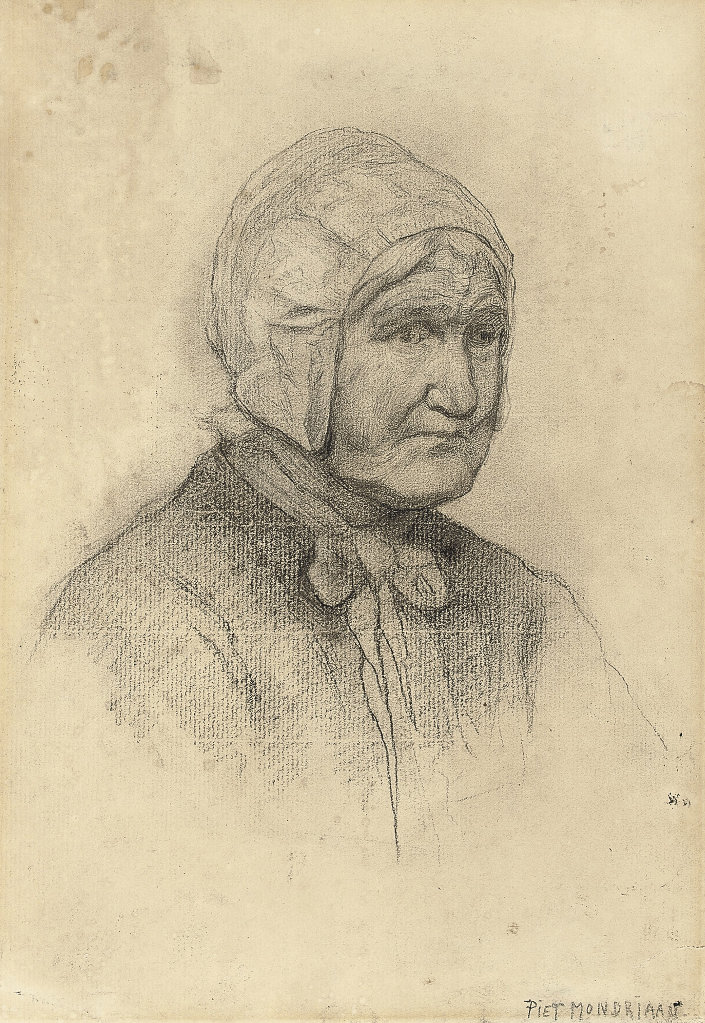 Head of an Achterhoek Farm Woman 
