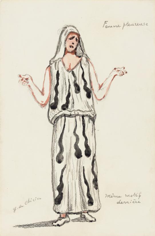 Bozzetto per l'opera Orfeo di Gluck: Costume 
