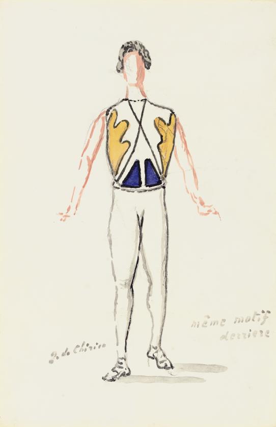 Bozzetto per l'opera Orfeo di Gluck: Costume maschile 
